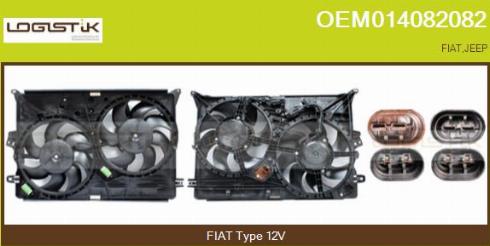 LGK OEM014082082 - Elektromotors, Dzes. sist. radiatora ventilators www.autospares.lv