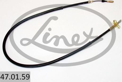 Linex 47.01.59 - Cable, parking brake www.autospares.lv