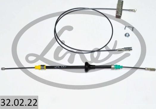 Linex 32.02.22 - Cable, parking brake www.autospares.lv