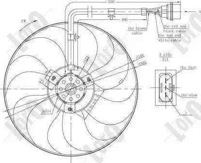 Loro 053-014-0010 - Ventilators, Motora dzesēšanas sistēma www.autospares.lv