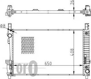 Loro 054-017-0050-B - Radiators, Motora dzesēšanas sistēma www.autospares.lv