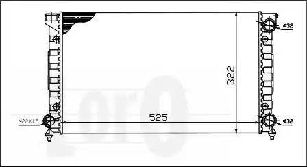 Loro 053-017-0023 - Radiators, Motora dzesēšanas sistēma www.autospares.lv