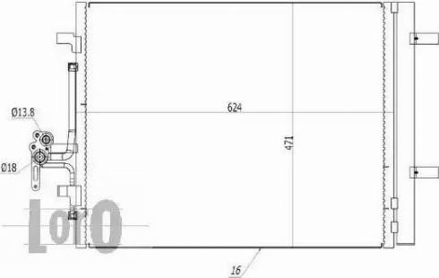 Loro 052-016-0011 - Kondensators, Gaisa kond. sistēma www.autospares.lv