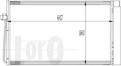 Loro 004-016-0025 - Kondensators, Gaisa kond. sistēma www.autospares.lv