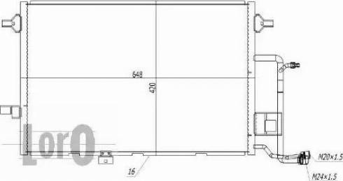 Loro 003-016-0007 - Kondensators, Gaisa kond. sistēma www.autospares.lv