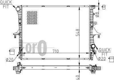 Loro 003-017-0029-B - Radiators, Motora dzesēšanas sistēma www.autospares.lv