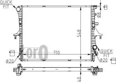 Loro 003-017-0029 - Radiators, Motora dzesēšanas sistēma www.autospares.lv