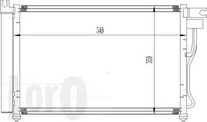 Loro 019-016-0014 - Kondensators, Gaisa kond. sistēma www.autospares.lv