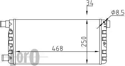 Loro 016-017-0001 - Radiators, Motora dzesēšanas sistēma www.autospares.lv