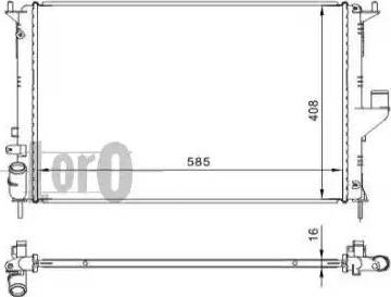 Loro 010-017-0001 - Radiators, Motora dzesēšanas sistēma www.autospares.lv