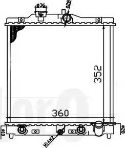 Loro 018-017-0001 - Радиатор, охлаждение двигателя www.autospares.lv