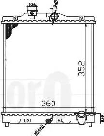 Loro 018-017-0008 - Радиатор, охлаждение двигателя www.autospares.lv