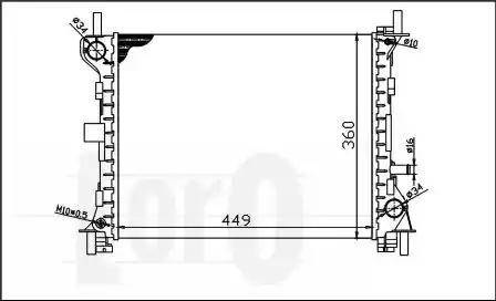 Loro 017-017-0014 - Radiators, Motora dzesēšanas sistēma www.autospares.lv