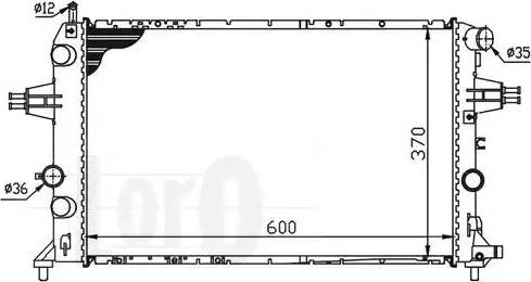 Loro 037-017-0049 - Radiators, Motora dzesēšanas sistēma www.autospares.lv