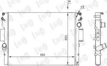 Loro 022-017-0007 - Radiators, Motora dzesēšanas sistēma www.autospares.lv