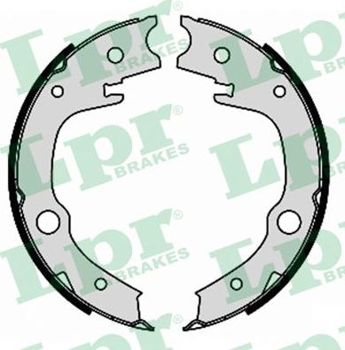 LPR 09340 - Brake Shoe Set, parking brake www.autospares.lv