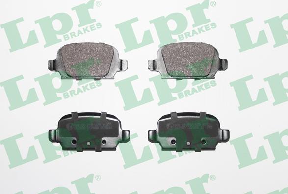 LPR 05P998 - Brake Pad Set, disc brake www.autospares.lv