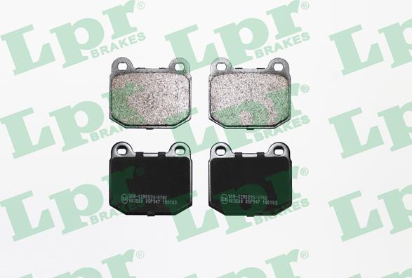 LPR 05P947 - Brake Pad Set, disc brake www.autospares.lv