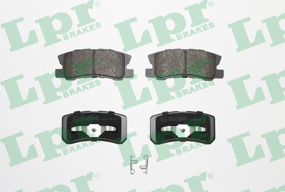 LPR 05P954 - Тормозные колодки, дисковые, комплект www.autospares.lv