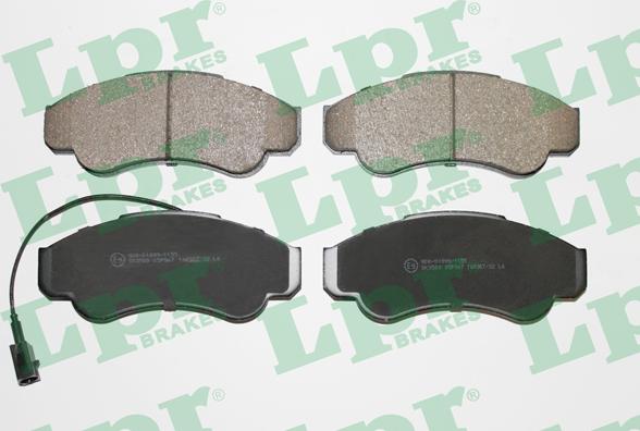 LPR 05P967 - Brake Pad Set, disc brake www.autospares.lv