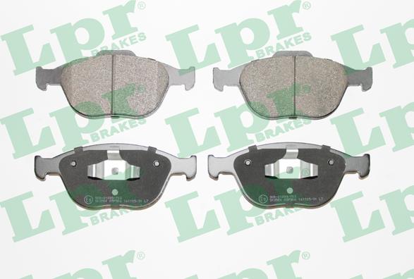 LPR 05P906 - Тормозные колодки, дисковые, комплект www.autospares.lv