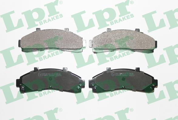 LPR 05P989 - Brake Pad Set, disc brake www.autospares.lv