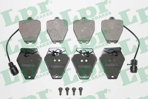 LPR 05P981 - Тормозные колодки, дисковые, комплект www.autospares.lv