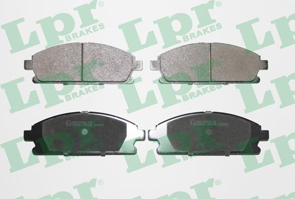 LPR 05P935 - Brake Pad Set, disc brake www.autospares.lv