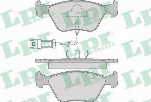 LPR 05P978 - Bremžu uzliku kompl., Disku bremzes www.autospares.lv