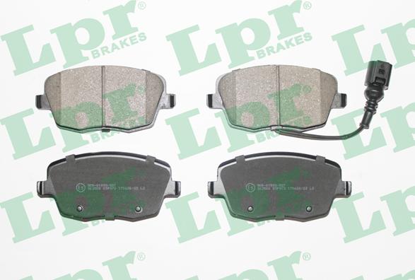 LPR 05P973 - Тормозные колодки, дисковые, комплект www.autospares.lv