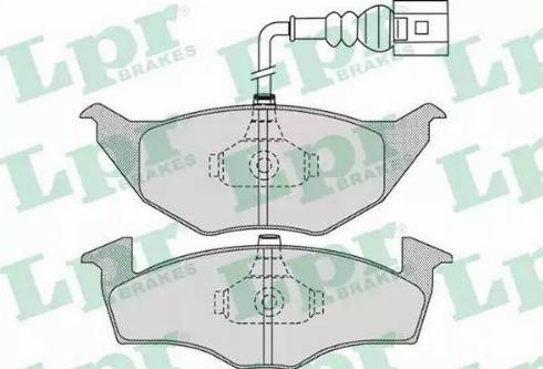 LPR 05P972 - Bremžu uzliku kompl., Disku bremzes www.autospares.lv