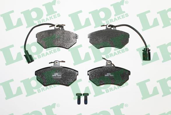 LPR 05P495 - Тормозные колодки, дисковые, комплект www.autospares.lv