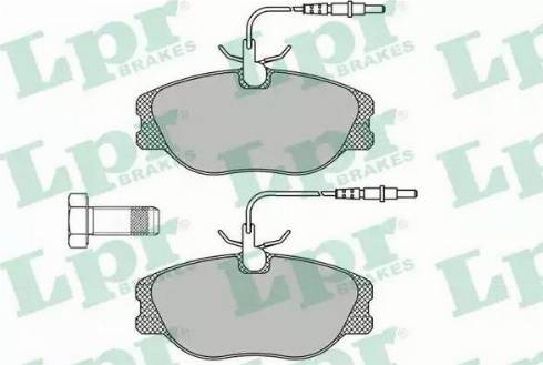 LPR 05P498 - Brake Pad Set, disc brake www.autospares.lv