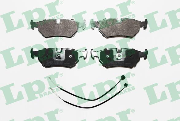 LPR 05P497 - Тормозные колодки, дисковые, комплект www.autospares.lv