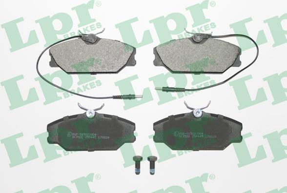 LPR 05P445 - Brake Pad Set, disc brake www.autospares.lv