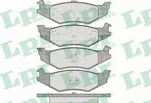 LPR 05P456 - Bremžu uzliku kompl., Disku bremzes www.autospares.lv