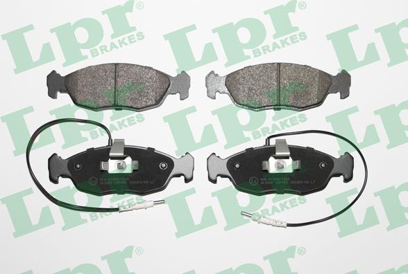 LPR 05P450 - Brake Pad Set, disc brake www.autospares.lv