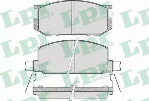 LPR 05P467 - Bremžu uzliku kompl., Disku bremzes autospares.lv