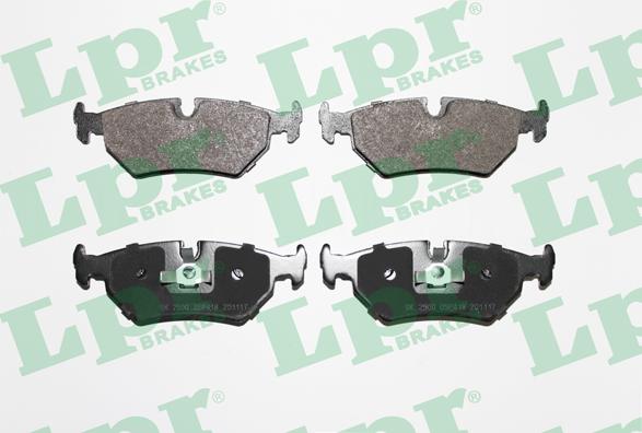 LPR 05P418 - Тормозные колодки, дисковые, комплект www.autospares.lv