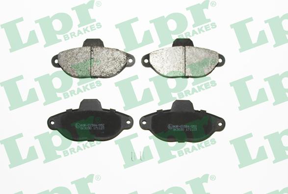 LPR 05P483 - Тормозные колодки, дисковые, комплект www.autospares.lv