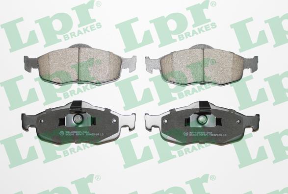 LPR 05P471 - Тормозные колодки, дисковые, комплект www.autospares.lv