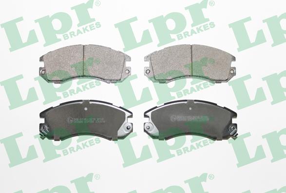 LPR 05P546 - Тормозные колодки, дисковые, комплект www.autospares.lv