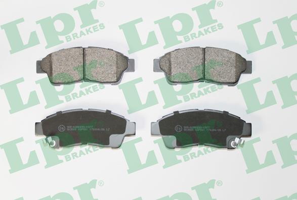 LPR 05P561 - Тормозные колодки, дисковые, комплект www.autospares.lv