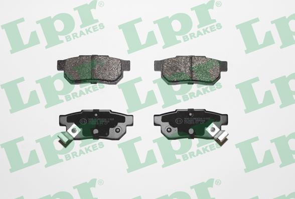 LPR 05P506 - Тормозные колодки, дисковые, комплект www.autospares.lv