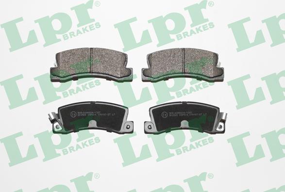 LPR 05P514 - Тормозные колодки, дисковые, комплект www.autospares.lv