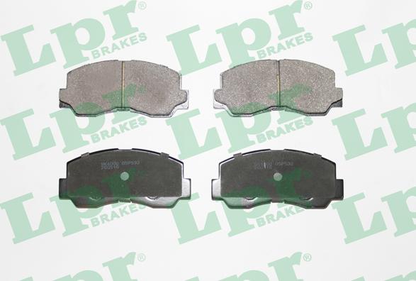 LPR 05P532 - Тормозные колодки, дисковые, комплект www.autospares.lv