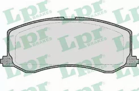 LPR 05P522 - Тормозные колодки, дисковые, комплект www.autospares.lv