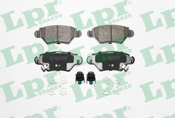 LPR 05P699 - Тормозные колодки, дисковые, комплект www.autospares.lv