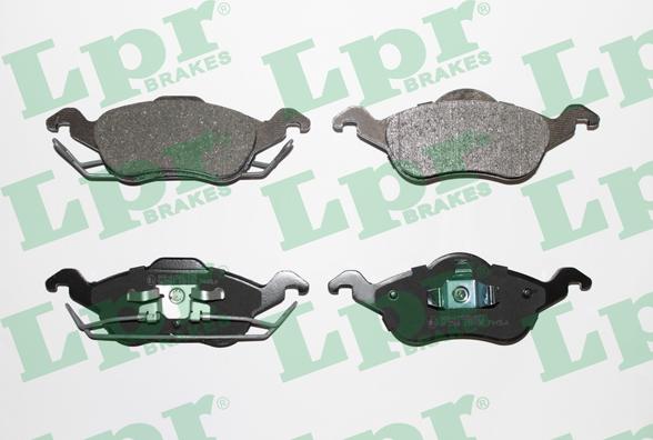 LPR 05P696 - Тормозные колодки, дисковые, комплект www.autospares.lv