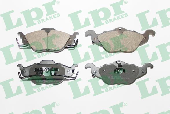 LPR 05P698 - Тормозные колодки, дисковые, комплект www.autospares.lv